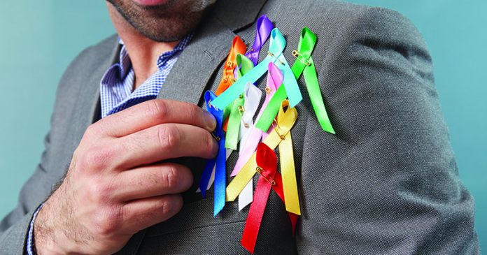 Multi-colored donor ribbons